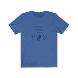 T-shirt unisexe : Mange, navigue, aime (voilier) - Visuel marine