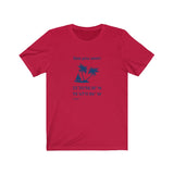 T-shirt unisexe : Sea you soon (voilier et île) - Visuel marine