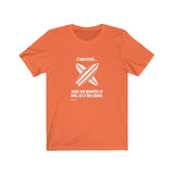 T-shirt unisexe : J'adorerais... mais ma planche et moi, on a des plans - Visuel blanc