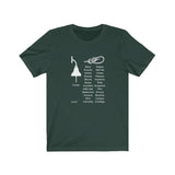 T-shirt unisexe : Corde vs cordages - Visuel blanc