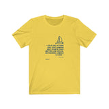 T-shirt unisexe : Celui qui attend que tout danger soit écarté... - Visuel marine