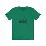 T-shirt unisexe : Celui qui attend que tout danger soit écarté... - Visuel noir