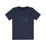 T-shirt unisexe : La patience (roue) - Visuel sarcelle