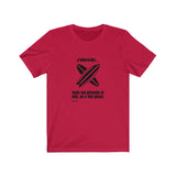 T-shirt unisexe : J'adorerais... mais ma planche et moi, on a des plans - Visuel noir