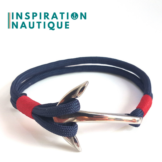 Bracelet nautique avec ancre fait au Québec