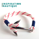 Bracelet nautique avec ancre pour homme ou femme fait au Québec