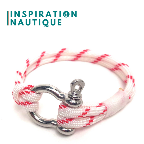 Bracelet nautique avec manille pour homme ou femme