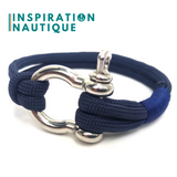 Nautical shackle bracelet for men and women