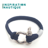 Marine shackle bracelet for men or women