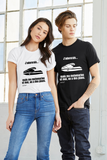 T-shirt unisexe : J'adorerais... mais ma motomarine et moi, on a des plans - Visuel noir
