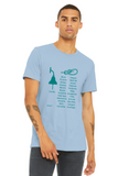 T-shirt unisexe : Corde vs cordages - Visuel sarcelle