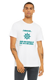 T-shirt unisexe : J'adorerais... mais mon bateau et moi, on des plans (roue) - Visuel sarcelle