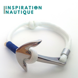 Bracelet nautique avec ancre pour homme ou femme fait au Québec