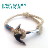 Anchor bracelet for men or women made in Canada