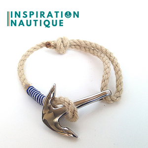 Marine rope anchor bracelet for men and women made in Canada