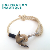 Nautical anchor bracelet for men and women made in Canada