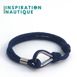 Prêt-à-partir | Bracelet marin avec cosse et noeud coulissant, Marine, Medium