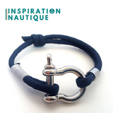 Shackle rope bracelet