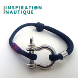 Stainless steel shackle bracelet