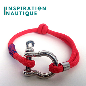 Shackle rope bracelet