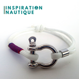 Marine shackle bracelet for men or women