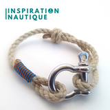 Boat rope shackle jewelry for men and women