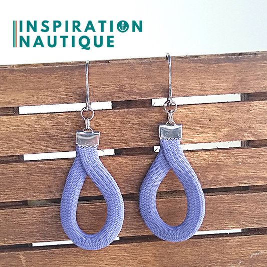 Boucles d'oreilles Goutte, Lavande mauve