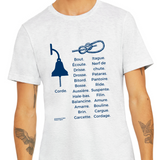 T-shirt unisexe : Corde vs cordages - Visuel marine
