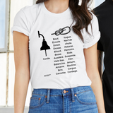 T-shirt unisexe : Corde vs cordages - Visuel noir