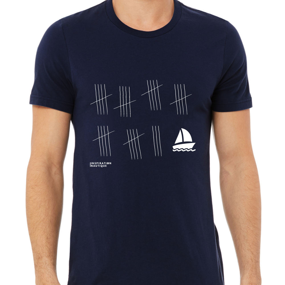 Unisex t-shirt: Patience (sailing boat) - White visual