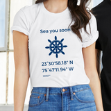 T-shirt unisexe : Sea you soon (roue) - Visuel marine