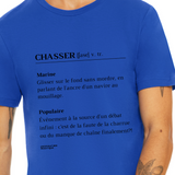 T-shirt unisexe : Chasser - Visuel noir