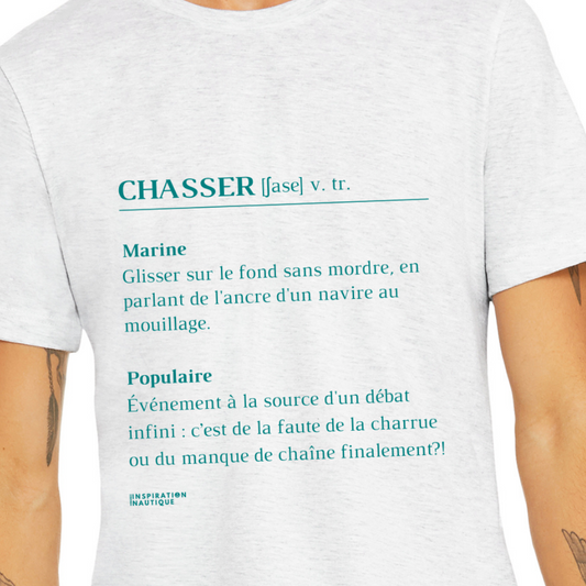 T-shirt unisexe : Chasser - Visuel sarcelle