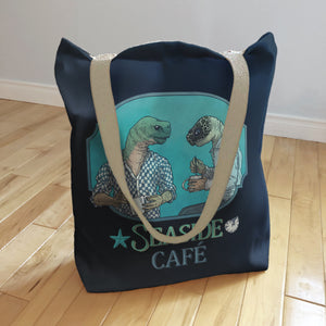 Sac fourre-tout : Pause-café - fond marine