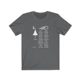 T-shirt unisexe : Corde vs cordages - Visuel blanc