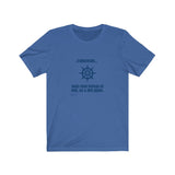 T-shirt unisexe : J'adorerais... mais mon bateau et moi, on a des plans (roue) - Visuel marine
