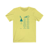 T-shirt unisexe : Corde vs cordages - Visuel sarcelle