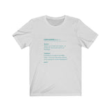 T-shirt unisexe : Chasser - Visuel sarcelle