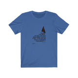 T-shirt unisexe : C'est qui qui avait la priorité finalement? (voilier) - Visuel noir