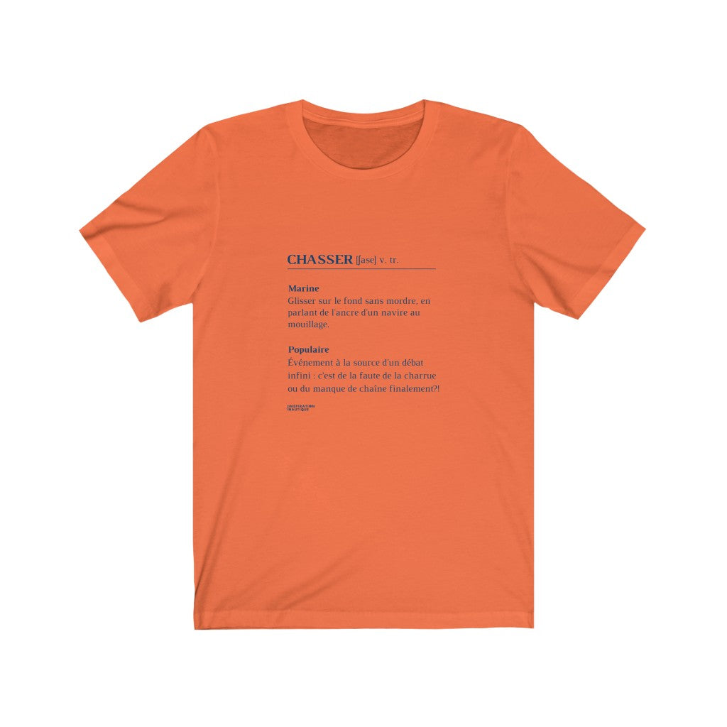 T-shirt unisexe : Chasser - Visuel marine