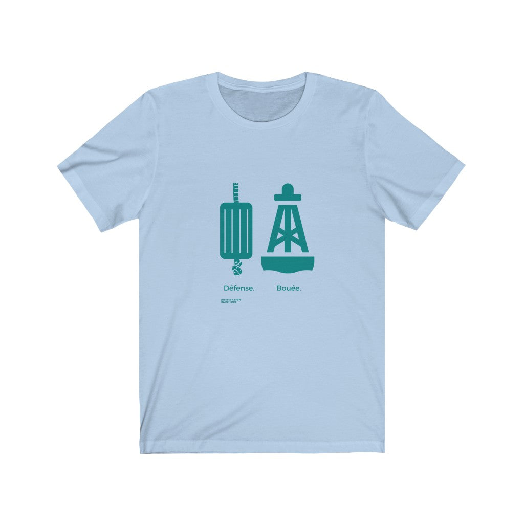 Unisex t-shirt: Defense vs buoy - Teal visual