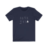 T-shirt unisexe : La patience (voilier) - Visuel blanc