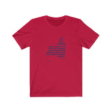 T-shirt unisexe : Celui qui attend que tout danger soit écarté... - Visuel marine