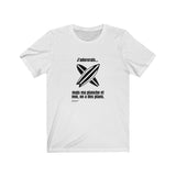 T-shirt unisexe : J'adorerais... mais ma planche et moi, on a des plans - Visuel noir