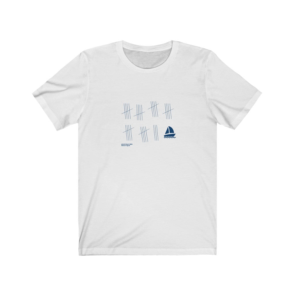 T-shirt unisexe : La patience (voilier) - Visuel marine